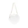 Vivienne Westwood Heart Shaped Satchel In White