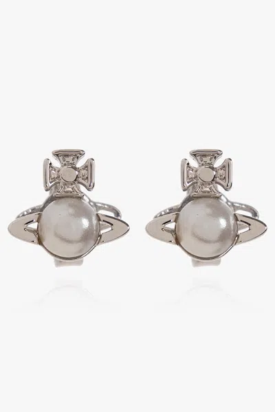 Vivienne Westwood ‘balbina' Earrings In Silver