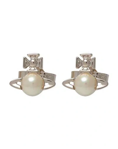 Vivienne Westwood Balbina Pearl Earrings In Silver