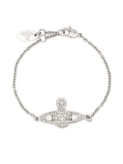 Vivienne Westwood Balbina Glass-pearl Bracelet In Silver