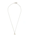 Vivienne Westwood Balbina Pendant Woman Necklace Silver Size - Brass In Silver