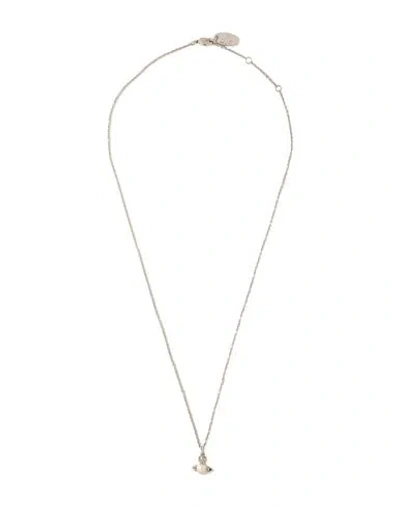 Vivienne Westwood Balbina Pendant Woman Necklace Silver Size - Brass