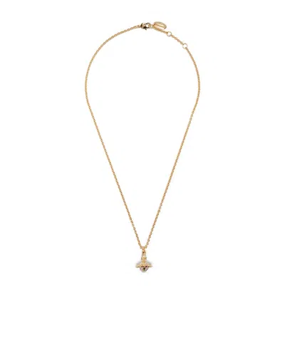 Vivienne Westwood Ball Pendant Necklace In Yellow