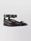 Vivienne Westwood Ballerina Flats With Round Toe And Ankle Strap In Black