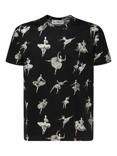 Vivienne Westwood Ballerina-print T-shirt In Black