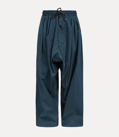 Vivienne Westwood Balloon Trousers Stretch Co Tailoring Navy Blue Xs Men