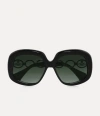 Vivienne Westwood Balmoral Sunglasses Black Acetate Women In Black