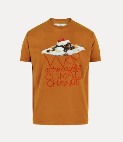 Vivienne Westwood Banana Split Classic T-shirt Cotton Orange-overdye Xl Unisex