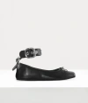 Vivienne Westwood Bardot Ballerina Shoes Nappa/veget Tanned Black 8-41 Women