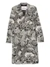 Vivienne Westwood Baroque Print Double-breasted Long Coat In Multi