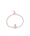 Vivienne Westwood Bas Embossed Bracelet In Yellow