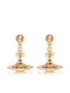 Vivienne Westwood Bas Relief Drop Earrings In Gold