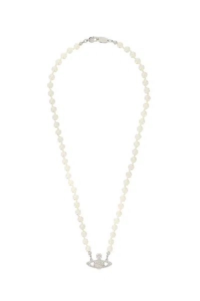 Vivienne Westwood Bas Relief Necklace In Metallic