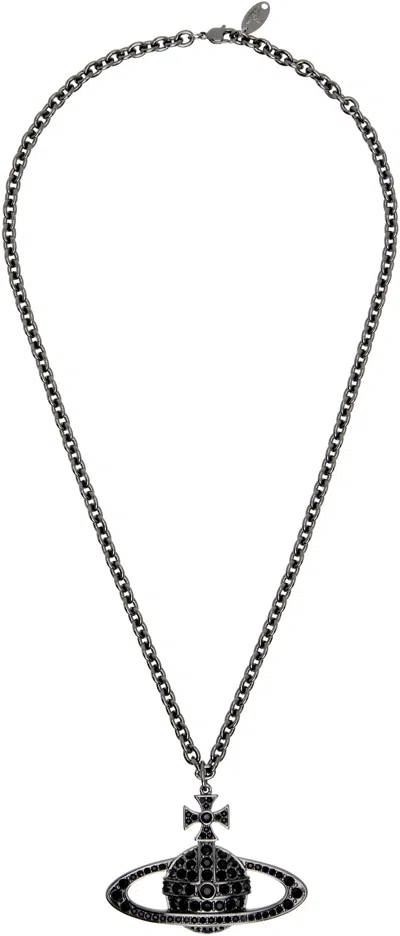 Vivienne Westwood Bas Relief Pendant Necklace In Brown