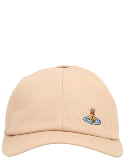 Vivienne Westwood Fashion-forward Cotton Hat For Women In Neutral