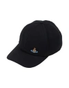 VIVIENNE WESTWOOD VIVIENNE WESTWOOD BASEBALL CAP WOMAN HAT BLACK SIZE L/XL COTTON
