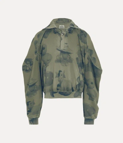 Vivienne Westwood Baseball Sweatshirt Light Organic Felpa Green-dyed-figurine Xl Unisex