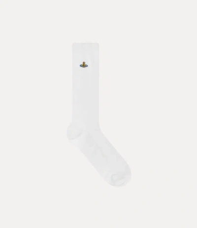 Vivienne Westwood Basic Crew Socks Basic Crew White 4-5 Unisex