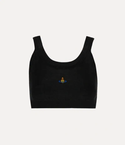 Vivienne Westwood Bea Bra Org. Mako' Cotton Black M Women