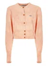 Vivienne Westwood Bea Cropped Cardigan With Signature Embroidery In Orange
