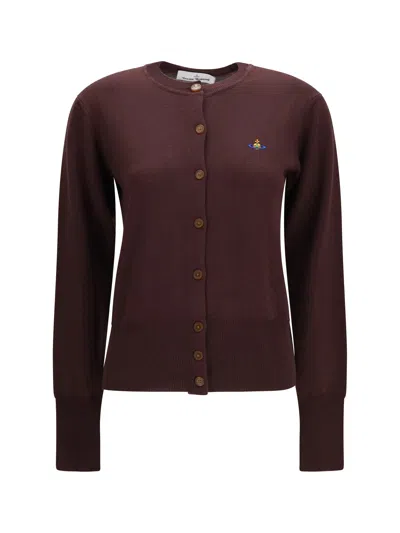Vivienne Westwood Bea Cardigan In Brown