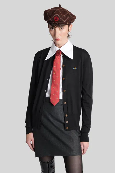 Vivienne Westwood Bea Cardigan In Black Cotton