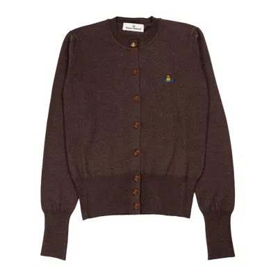 Vivienne Westwood Bea Cardigan In Brown