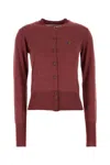 Vivienne Westwood Tiziano Red Wool Blend Bea Cardigan