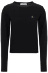 Vivienne Westwood Embroidered Logo Pullover In Black