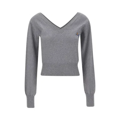 Pre-owned Vivienne Westwood Bea Corset Cardigan 'dark Grey Melange' | Women's Size M