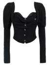 Vivienne Westwood Black Bea Corset Cardi Blouse