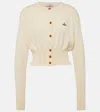 Vivienne Westwood Bea Cardigan Crewneck Long Sleeves In White