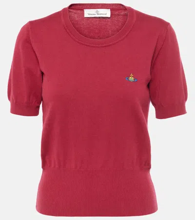 Vivienne Westwood Bea Cotton And Cashmere Top In Red