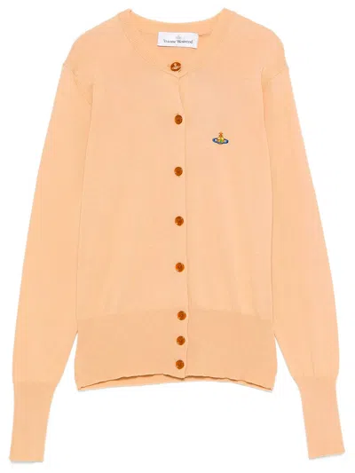 Vivienne Westwood Bea Cotton Cardigan In Brown