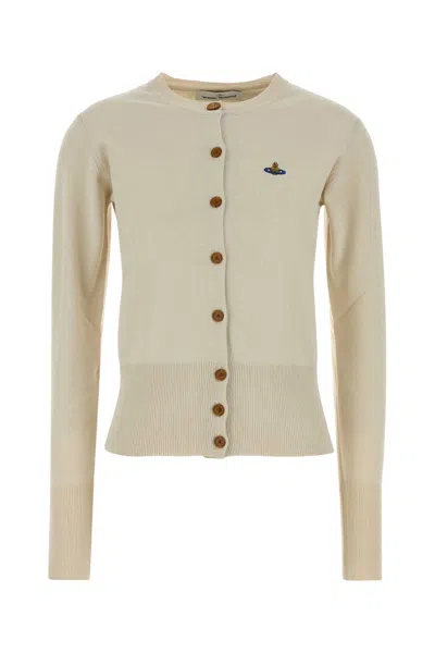 Vivienne Westwood Bea Cotton-cashmere Cardigan In Neutral