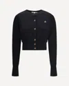 Vivienne Westwood Bea Crop Cardigan In Black
