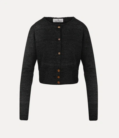 Vivienne Westwood Bea Cropped Cardi In Black