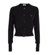 Vivienne Westwood Cropped Cardigan With Distinctive Buttons And Embroidered Emblem In Black