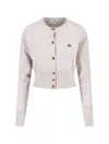 Vivienne Westwood "bea" Cropped Cardigan Cream