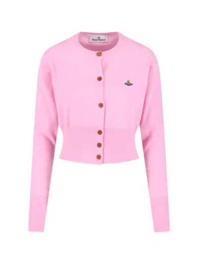 VIVIENNE WESTWOOD BEA" CROPPED CARDIGAN PINK