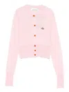 Vivienne Westwood Bea Cropped Cardigan In Pink