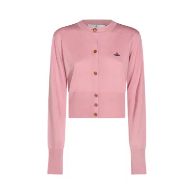 Pre-owned Vivienne Westwood Bea Cropped Cardigan 'rose' | Pink | Women's Size M