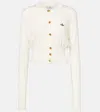 Vivienne Westwood Sand Cotton Blend Bea Cardigan In Neutral