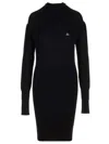 Vivienne Westwood Orb-embroidered Ribbed Mini Dress