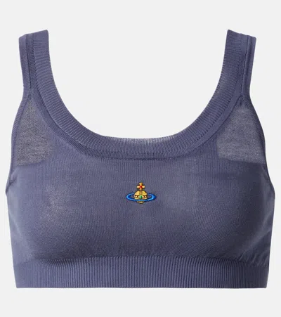 Vivienne Westwood Bea Embroidered Cotton Tank Top