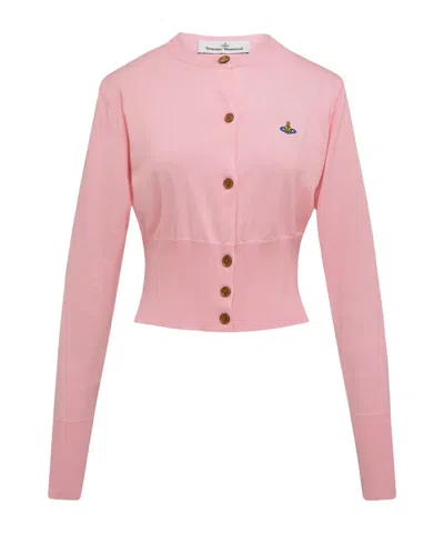 Vivienne Westwood Bea Short Cardigan In Pink