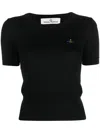 Vivienne Westwood Classic Orb T-shirt In Black