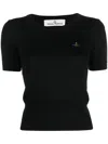 Vivienne Westwood Classic Orb T-shirt In Black