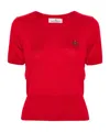 Vivienne Westwood Bea Knitted Short-sleeved Top Clothing In Red