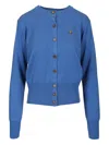 Vivienne Westwood Orb-embroidered Fine-knit Cardigan